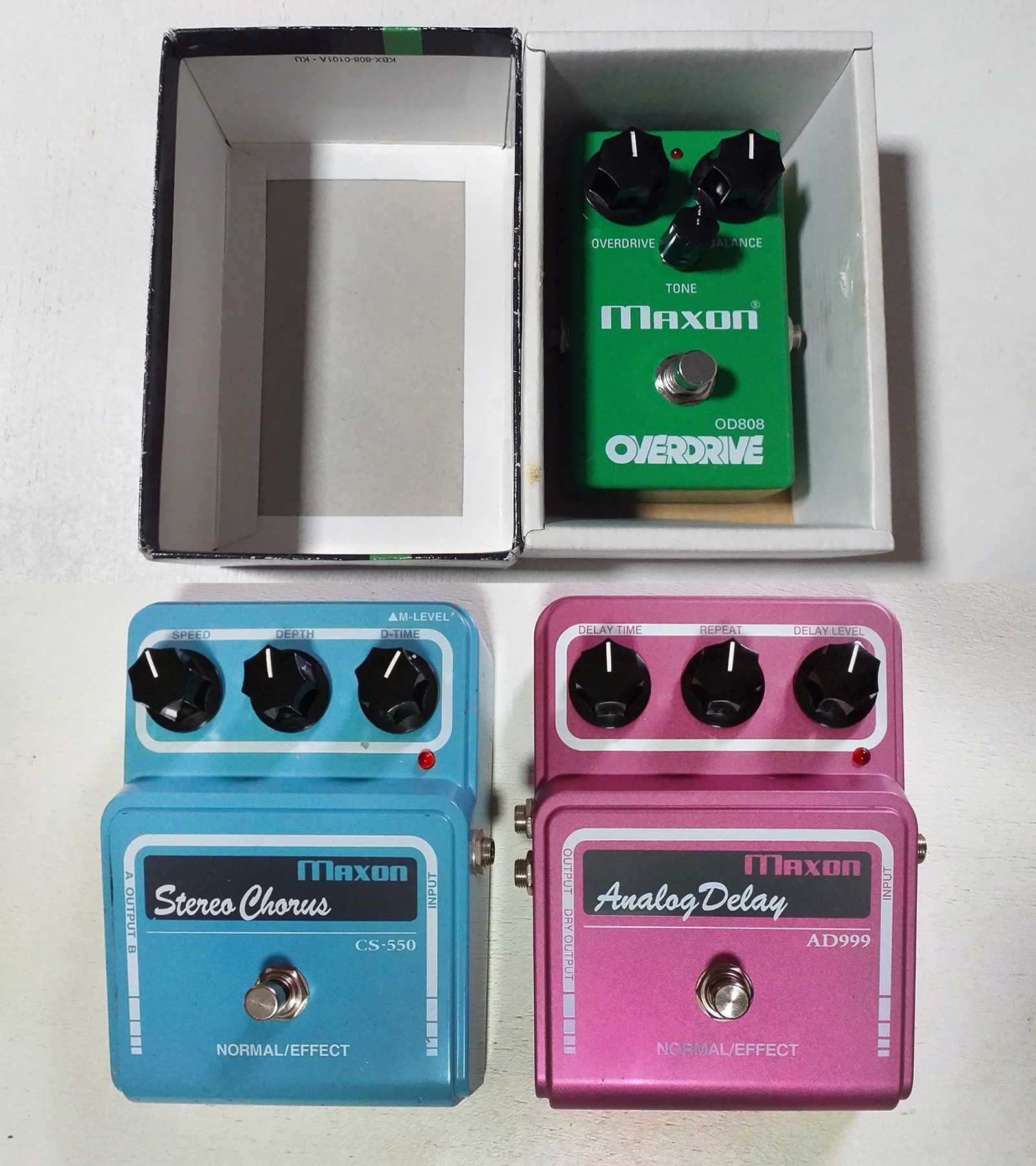 Педаль Maxon Chorus CS-550, Delay AD999, Overdrive OD808