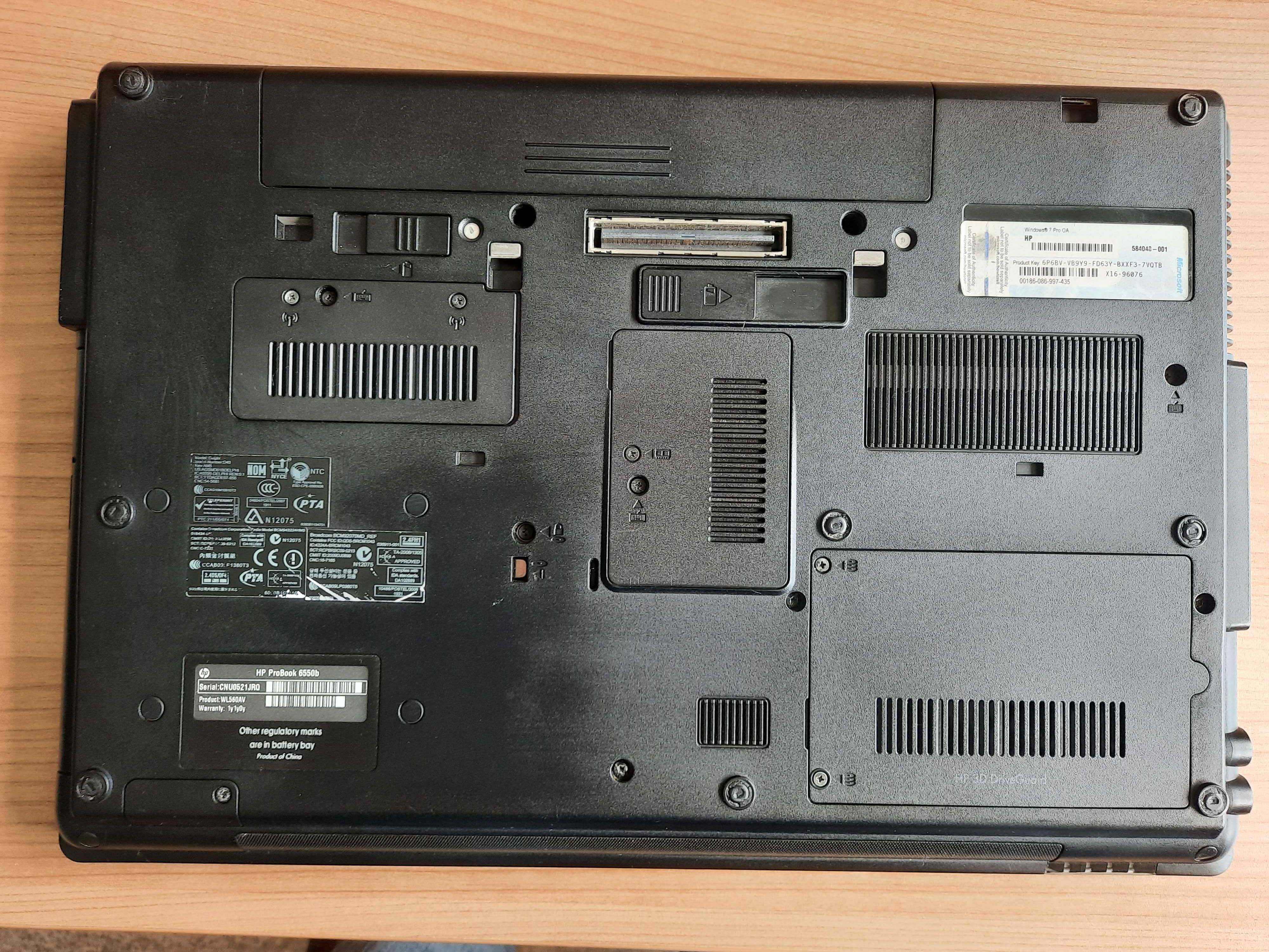 Laptop HP 6550b i5 8GB RAM Nowy DYSK SSD 500GB