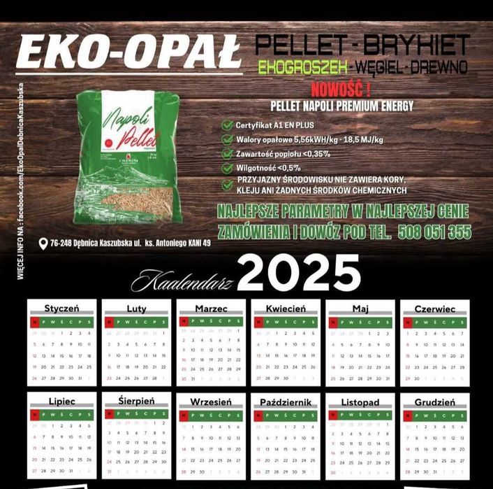 Ekogroszek, Węgiel, Pellet, Brykiet Dowozimy, Eko-Opał