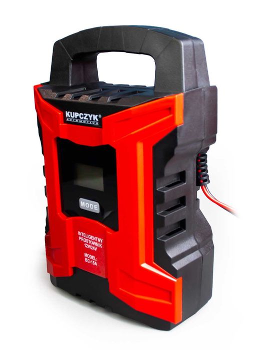 Prostownik mikroprocesorowy do akumulatora 12V 24V BC-15A Kupczyk