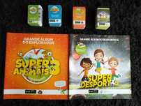 4 Coleções completas Pingo Doce Super Animais 1, 2, 3, Super Desportos