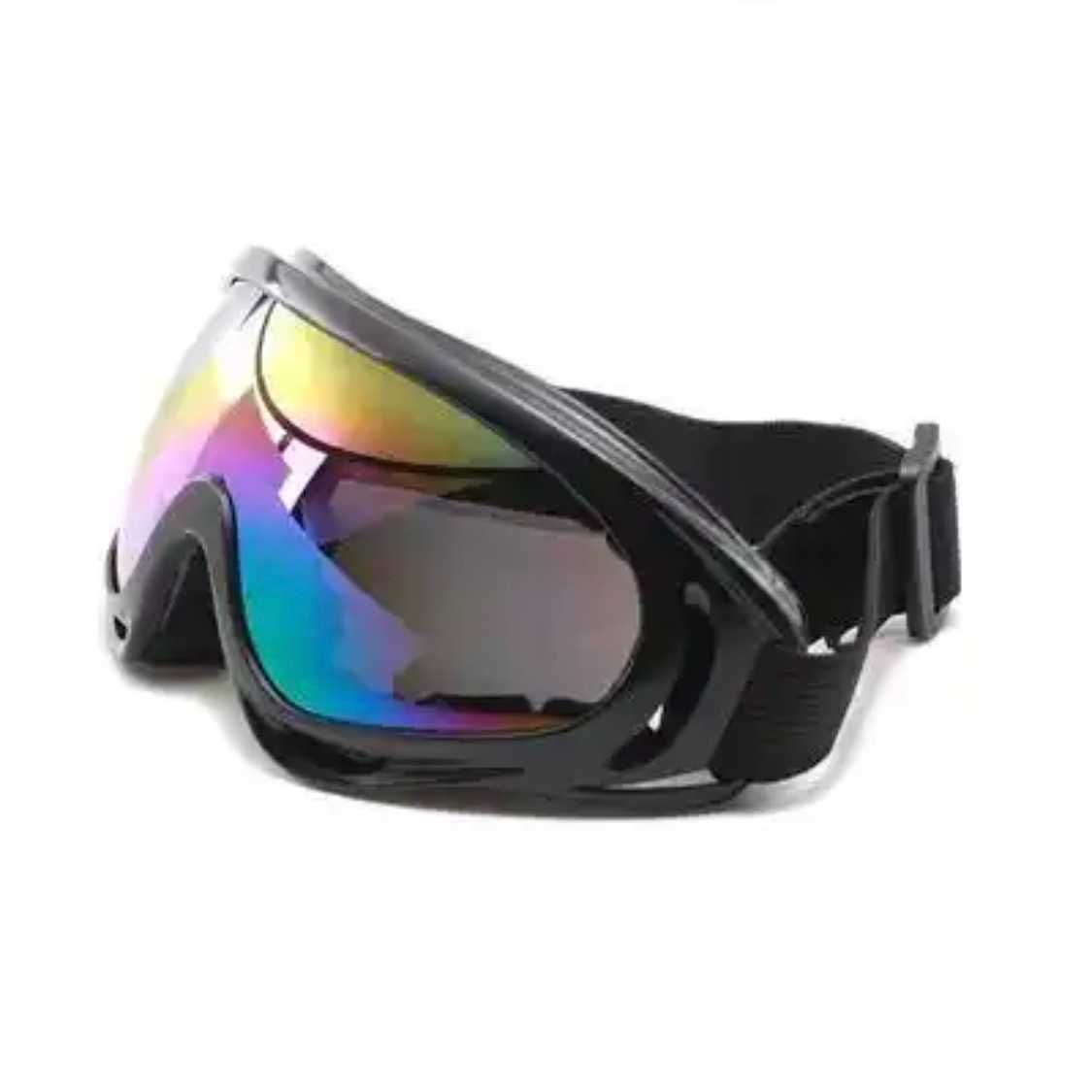 Óculos motocross ski fita preta moto