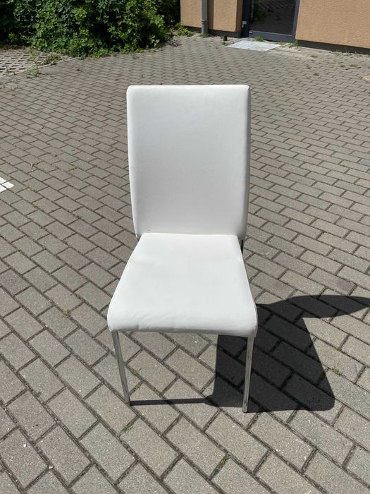 Krzesło białe tapicerowane 5 szt
