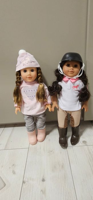 Lalka duża Julia dżokejka jazda konna do czesania fryzur wlosy geste