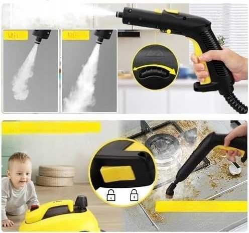 Myjka parowa Mop parowy TVD SW-608 do czyszczenia tapicerki itp. NOWA!