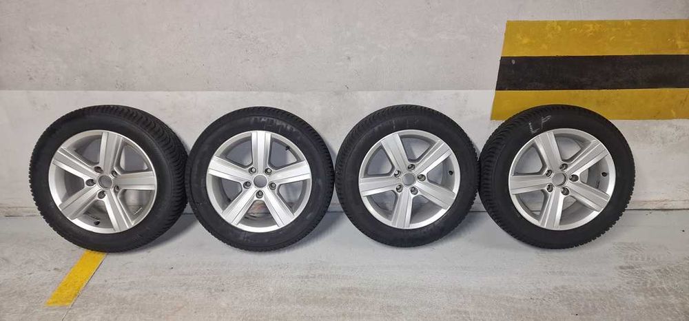 Koła 16'' VW OEM na zimowych oponach
