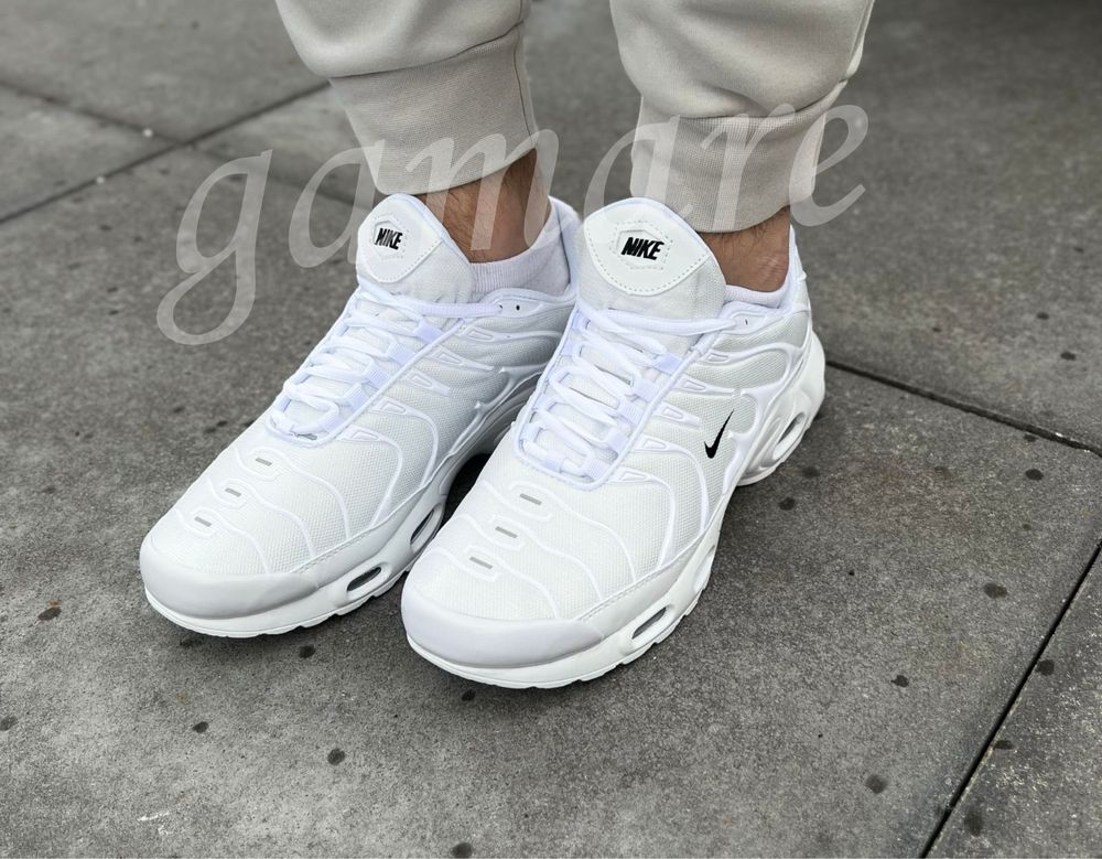 Nike air max plus białe meskie air maxy TN całe biale sneakersy 41-46