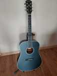 Gitara akustyczna Arrow Silver D Black + struny