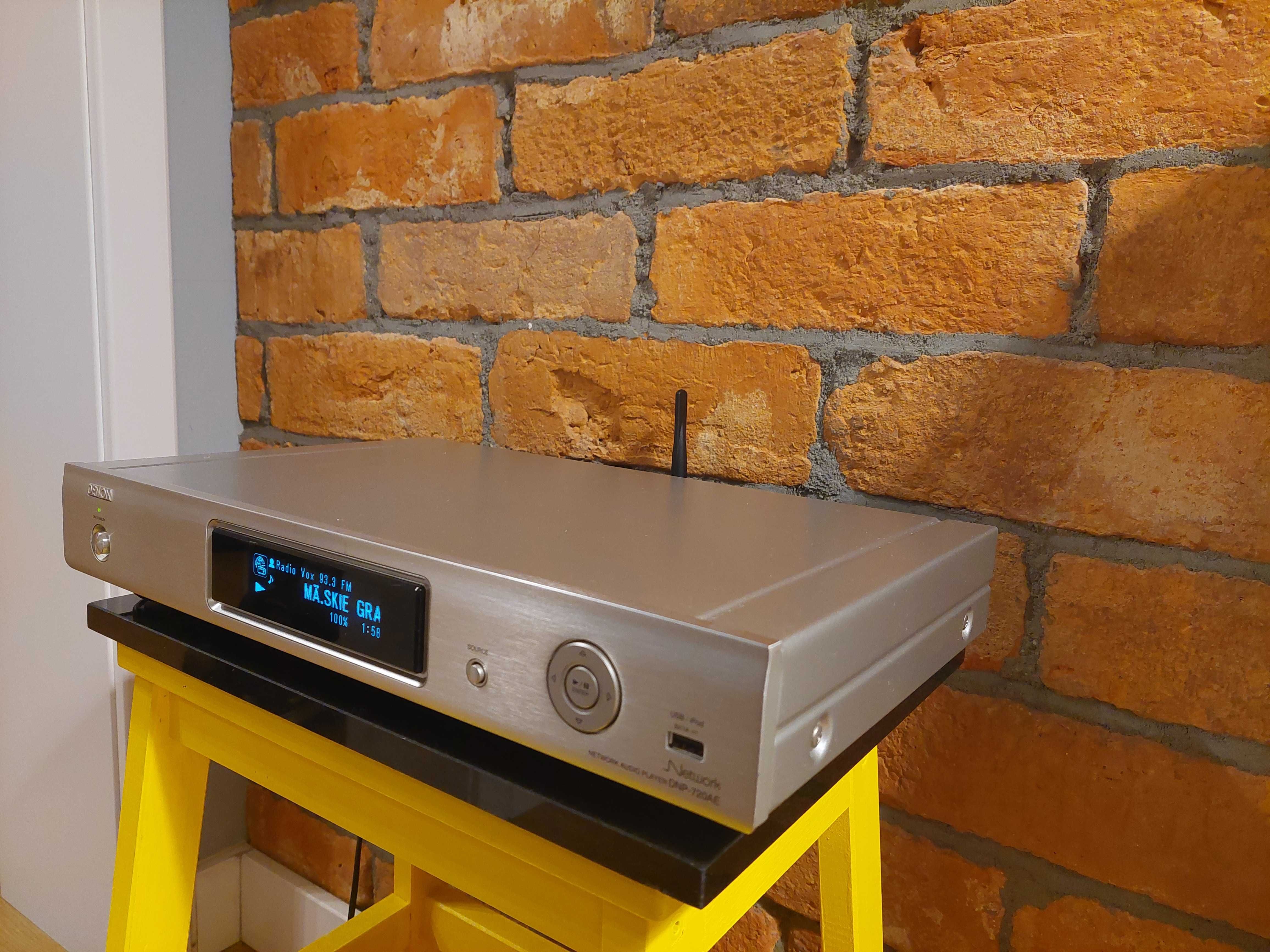 Odtwarzacz sieciowy strumieniowy DENON DNP-720AE Streamer WiFi ja Nowy