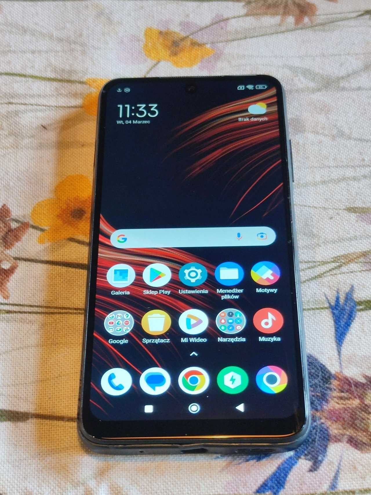 POCO M3 Pro 5G 4/64gb, PL, android 13, dual sim, szary, + etui