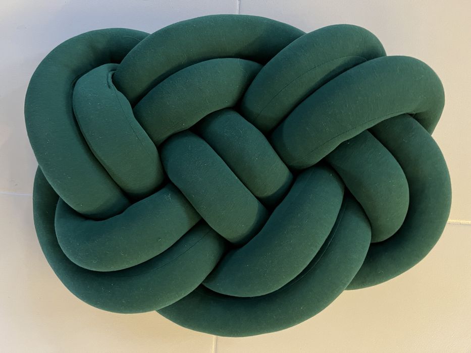 Poduszka węzeł butelkowa zieleń