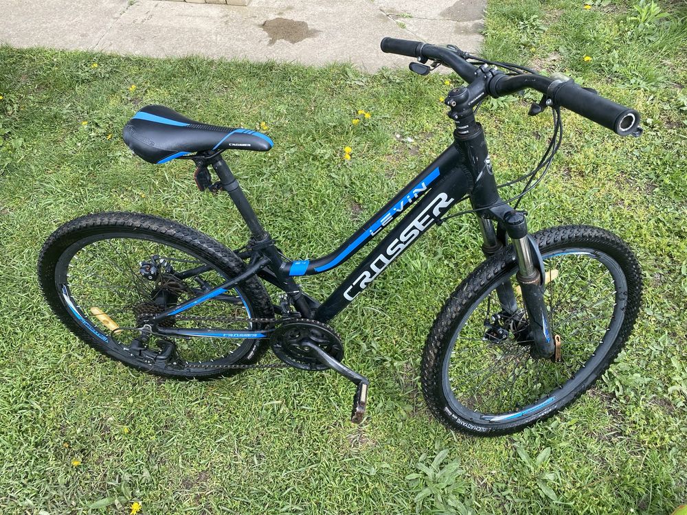 Велосипед для подростков Crosser Levin 24" синий