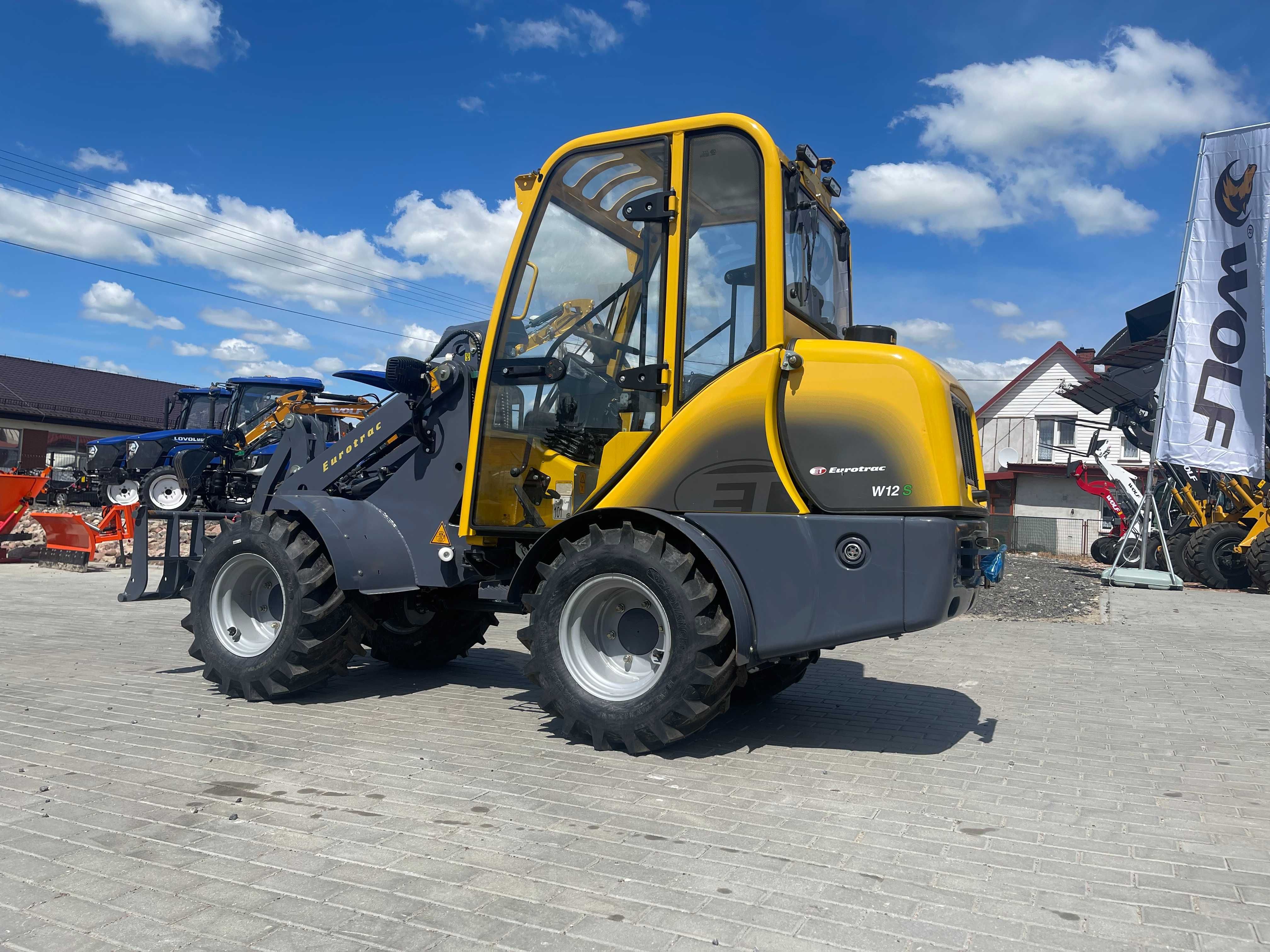 Ładowarka przegubowa EUROTRAC W12S z kabiną i Silnik KUBOTA V1505