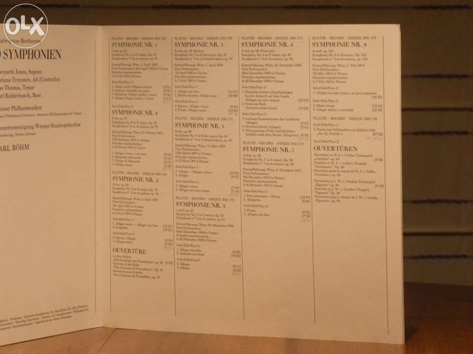 Filarmónica de Viena - As Nove Sinfonias de Beethoven (vinil)