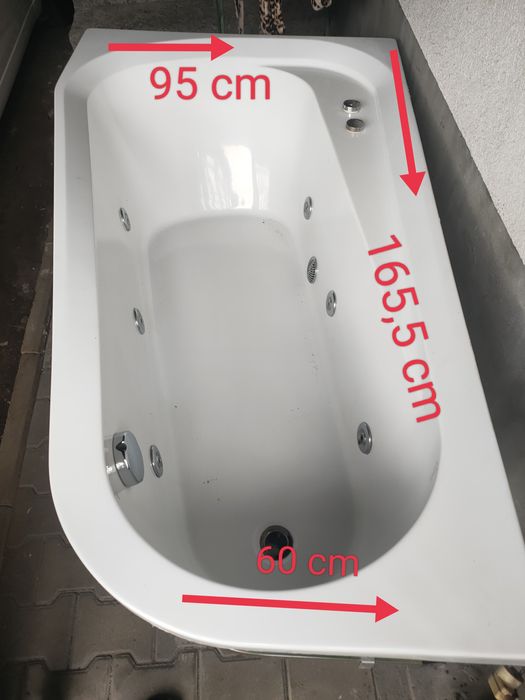 Wanna z hydromasażem