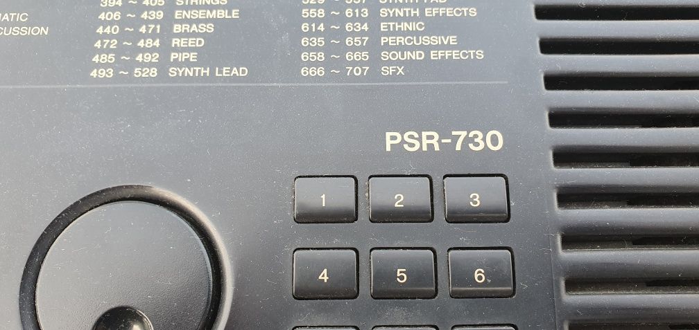 Yamaha PSR 730 usado