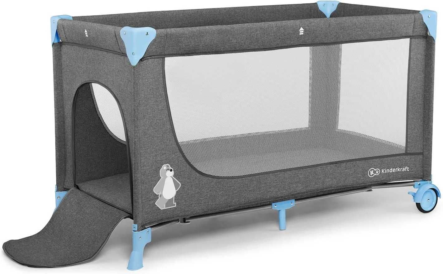 Łóżeczko Turystyczne Dziecięce KINDERKRAFT JOY Wielofunkcyjne BLUE.