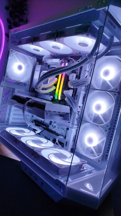 PC Gamer FULL WHITE – Ryzen 5 9600X • RX 9060 XT • 32GB DDR5 6000 • Wa