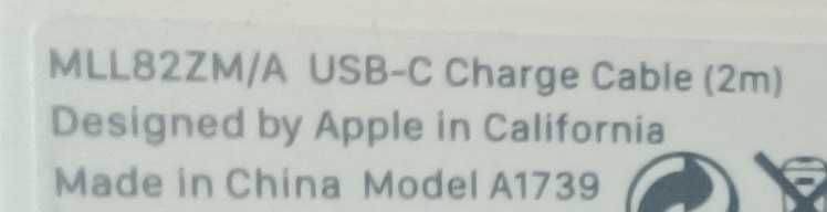 Apple zasilacz USB-C 61W A1947 + kabel A1739