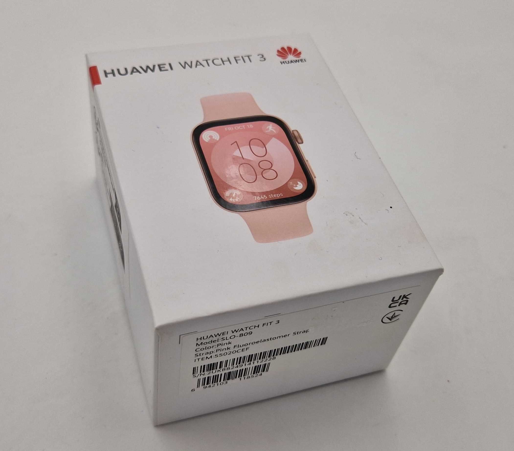 Zegarek Smartwatch HUAWEI Watch Fit 3 Różowy NOWY \Fajne OKAZJE