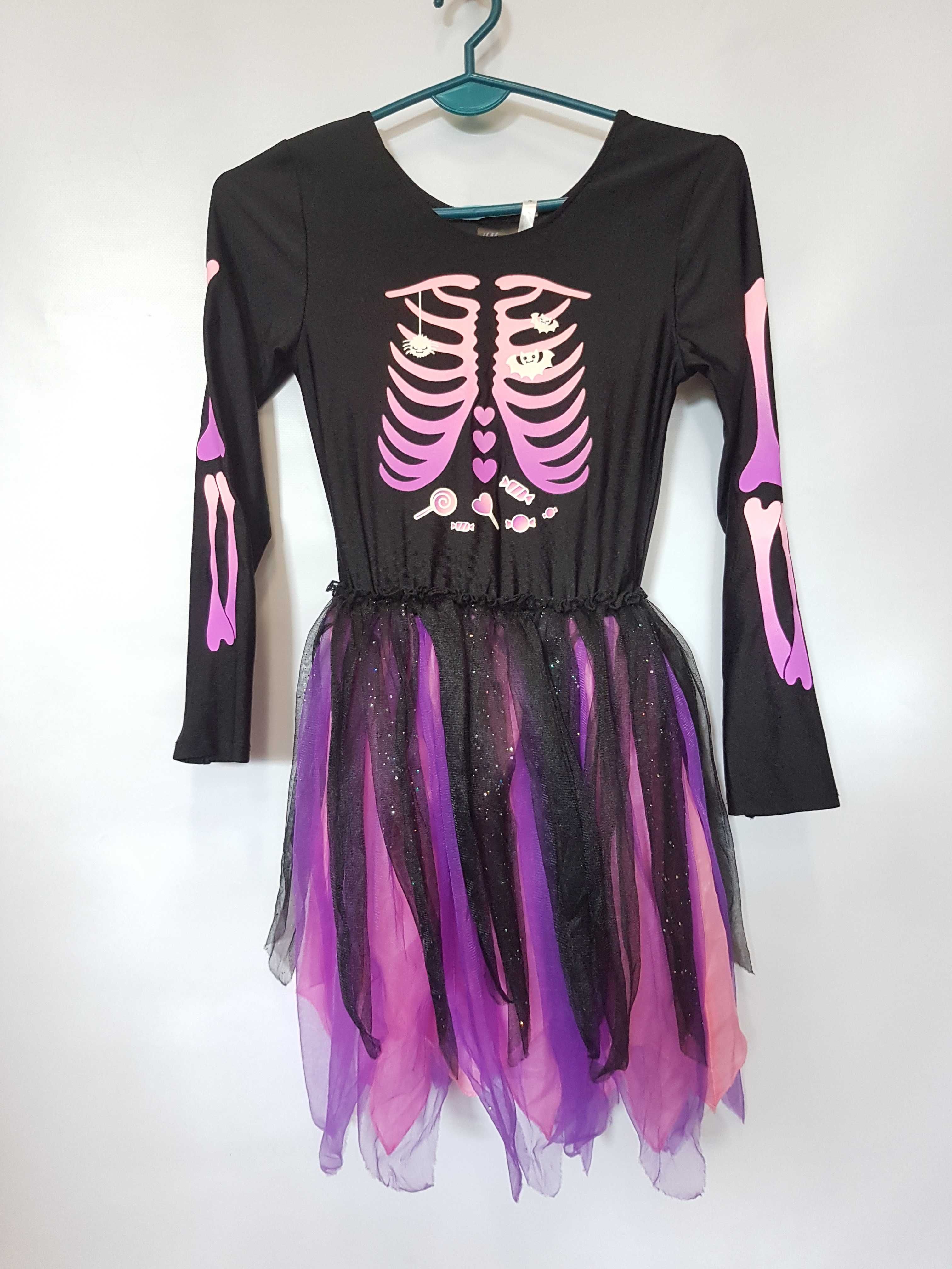 Sukienka przebranie czarownica wiedźma Coco H&M 134 140 cm. GH142
