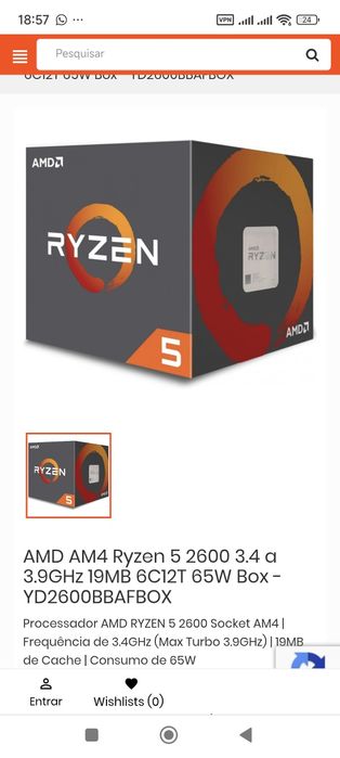 Ryzen 5 2600 AMD