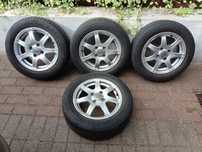 Alufegi ATT 4x100 5,5J. ET35 z oponami letnimi 185/60 R14