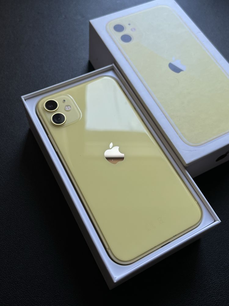 iPhone 11, Yellow, 128gb (Neverlock) Айфон 11 акб 86%