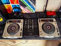 Zastaw DJ Pioneer CDJ-800 MK2 i DJM-250 MK2
