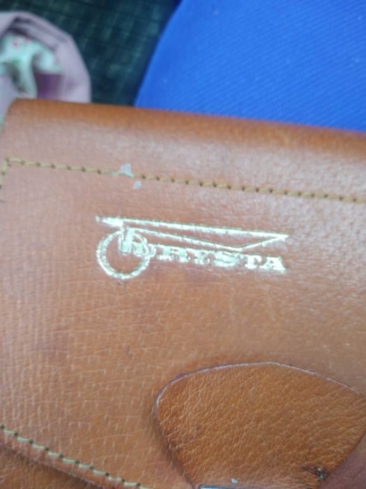 Stara saszetka skórzana PRL turysta