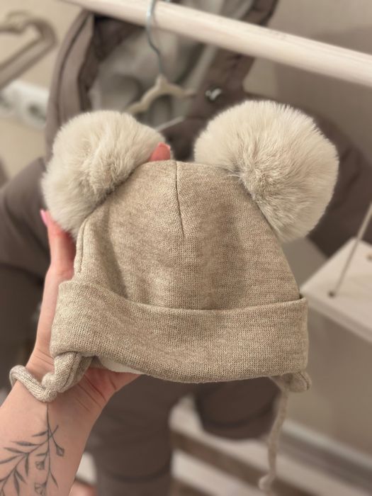 Дитячий зимовий комбінезон у подарунок нова шапочка зимова