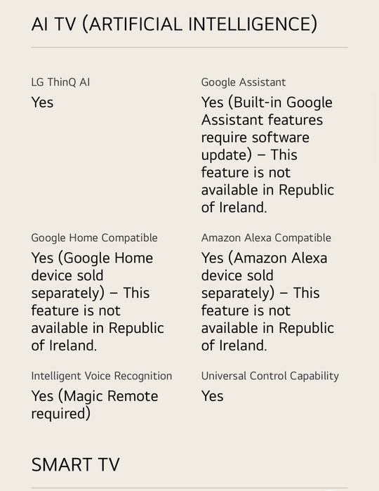 SMART TV LG 50”.                                    .