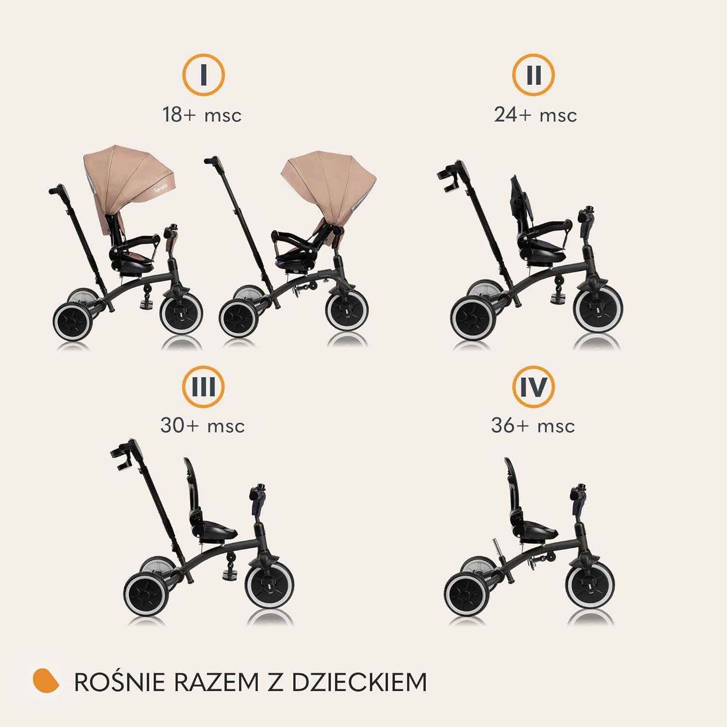 Rowerek trójkołowy Lionelo Tris Plus