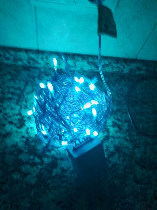Luzes de Natal azuis 6,5m