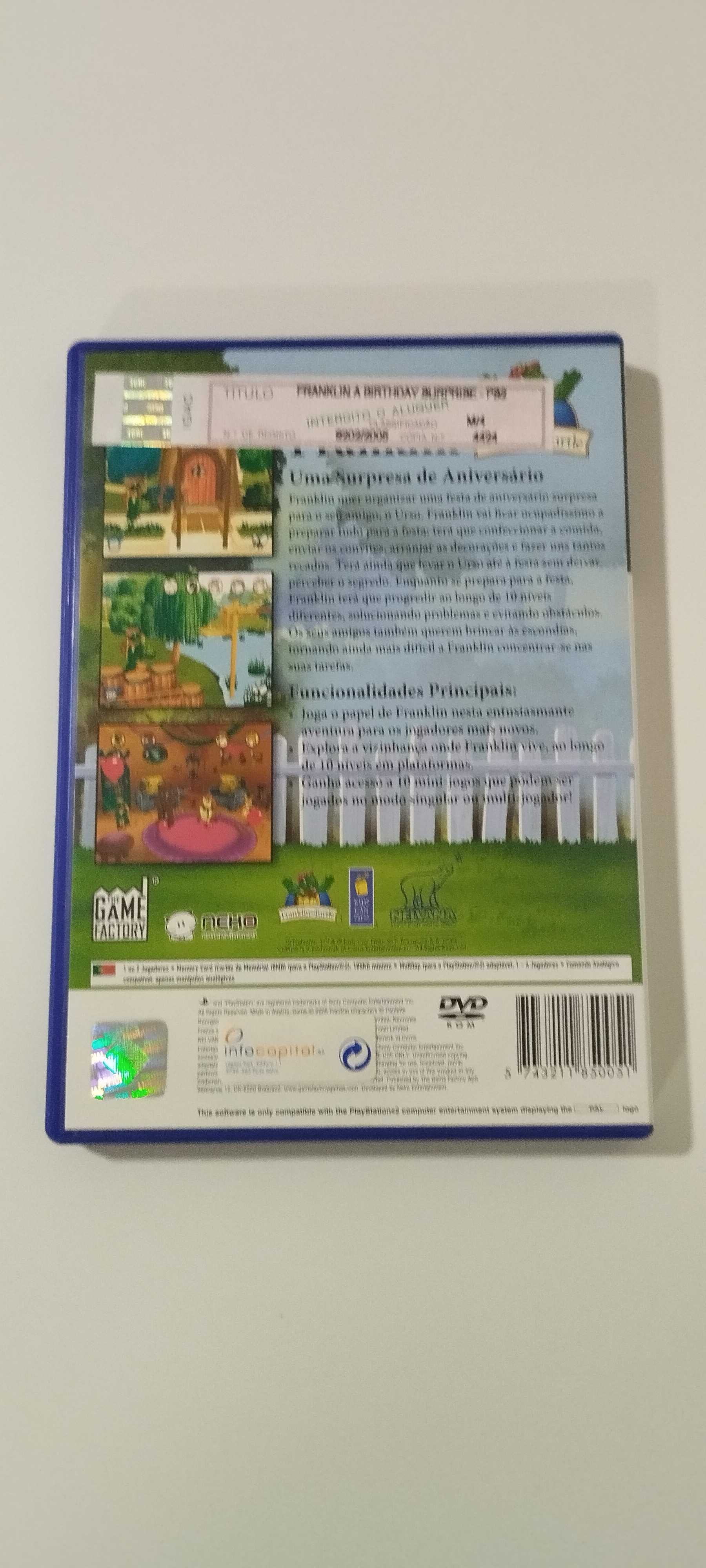 Tartaruga Franklin Uma Surpresa de Aniversário Playstation 2 PS2