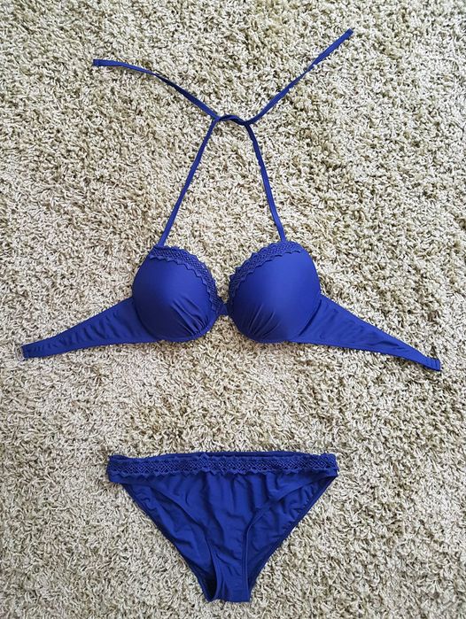 Kostium kąpielowy dwuczęściowy strój z koronką 40 80C bikini