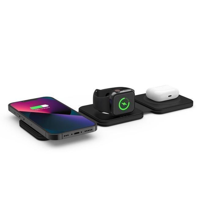 Tech-Protect Qi15W-A24 3In1 Magnetic Magsafe Wireless Charger Black