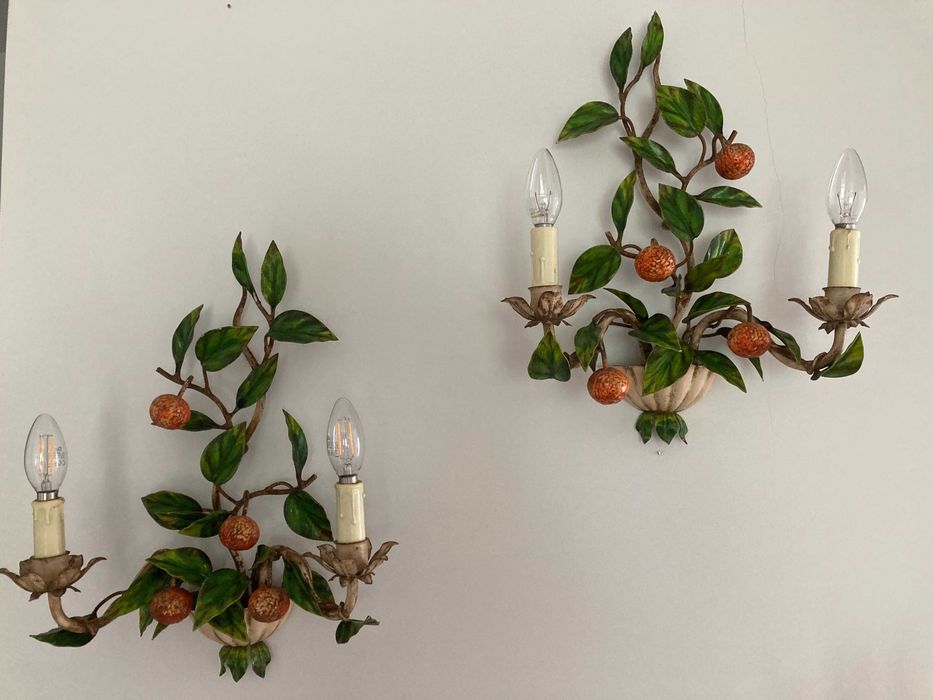 Dwa kinkiety vintage z lat 50-tych