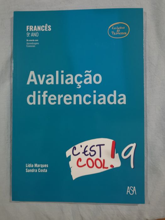 Caderno novo de apoio francês 9ano - avaliação diferenciada "C'est coo
