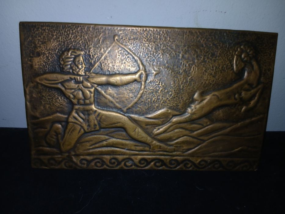 Placa antiga cobre latao por 10€