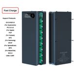 Корпус повербанку на 8 елементів 18650, швидка зарядка 22,5w