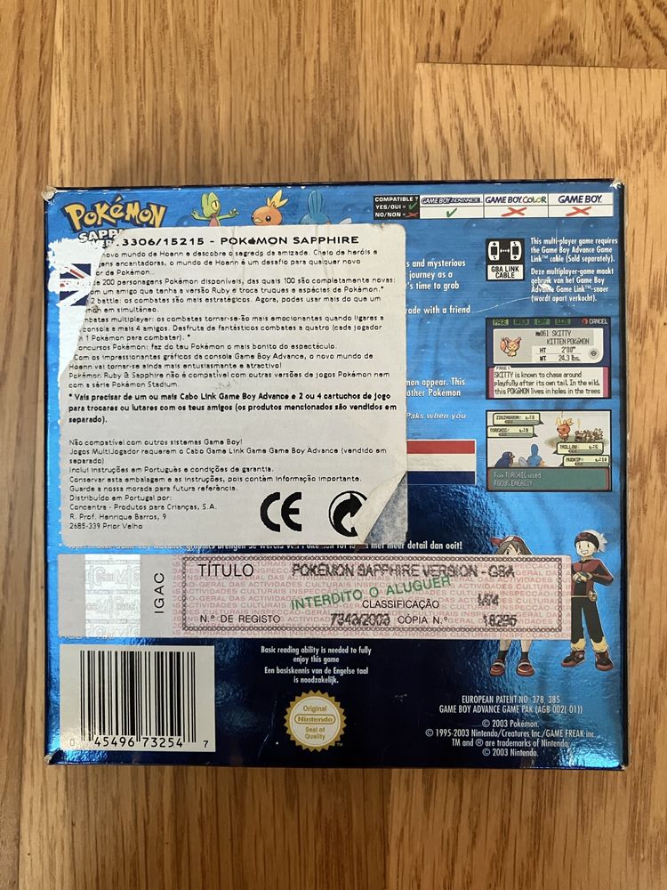 Pokemon Sapphire - GBA