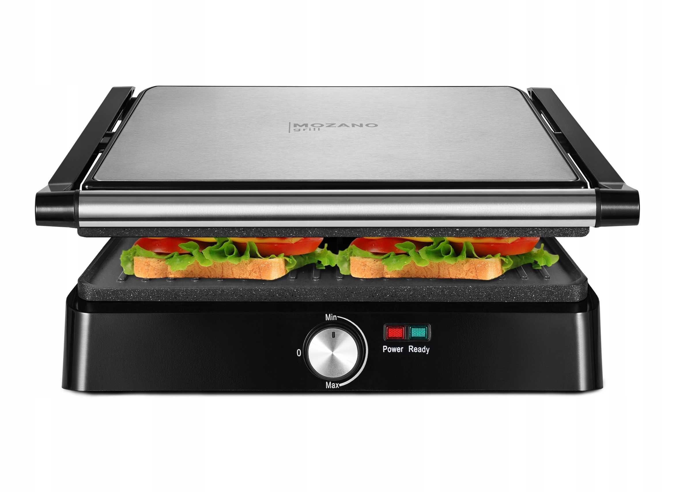 ELEKTRYCZNY GRILL rozkładany 2200W opiekacz toster 180 stopni PANINI