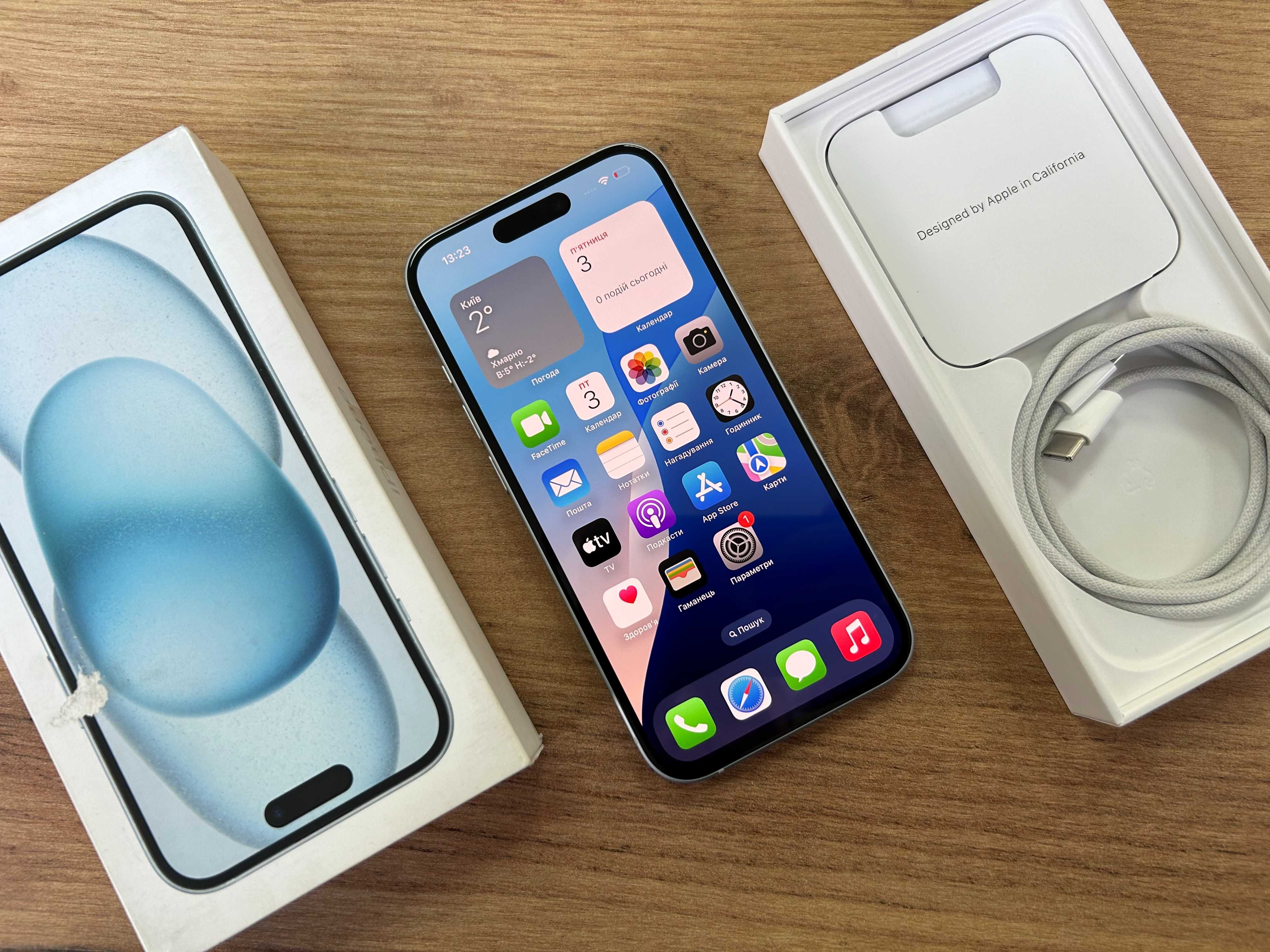 Apple Iphone 15 128Gb Blue Neverlock Оригінал!