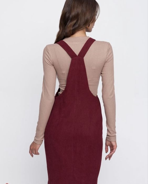 Вельветовий сарафан для вагітних