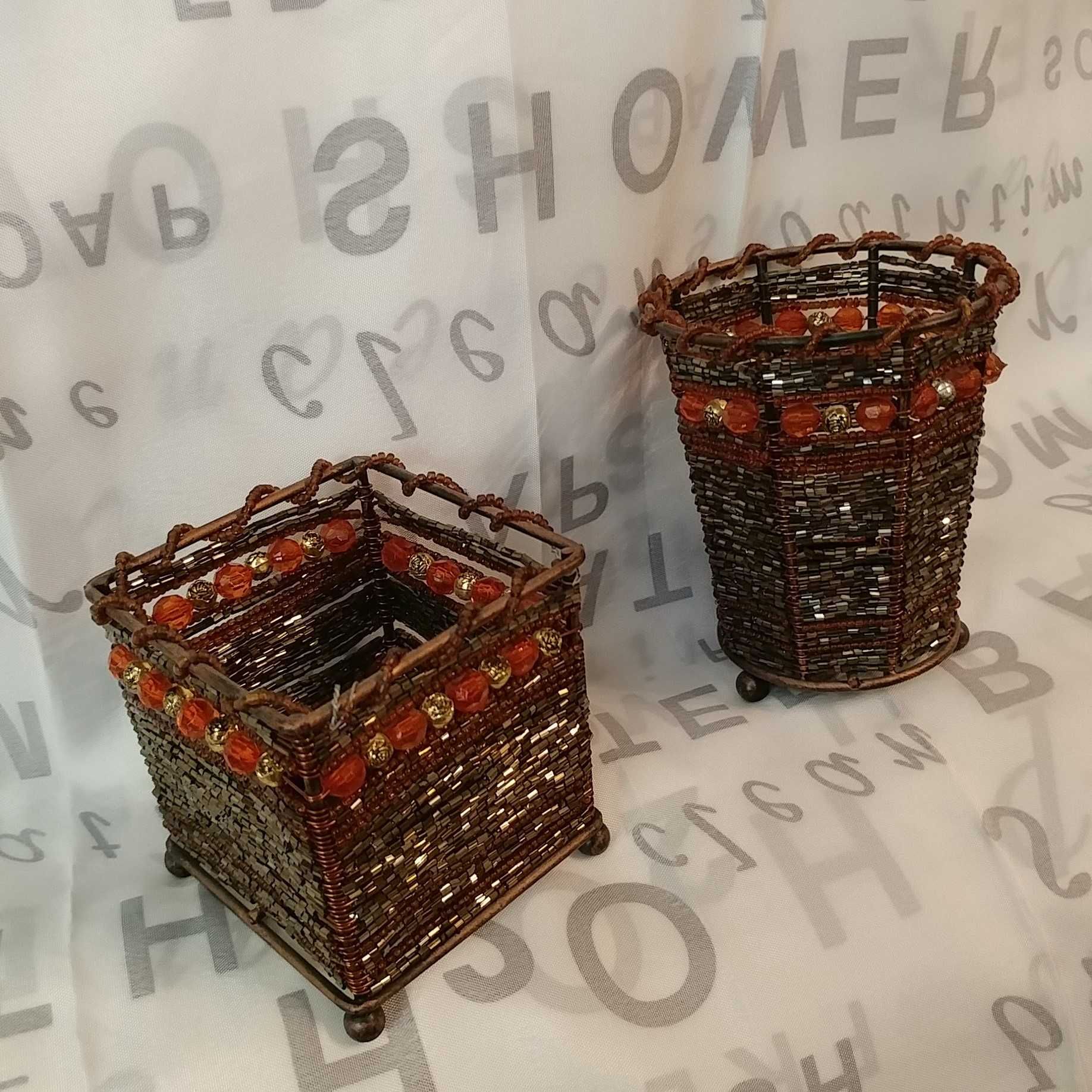 Подсвечник из бисера для чайной свечи