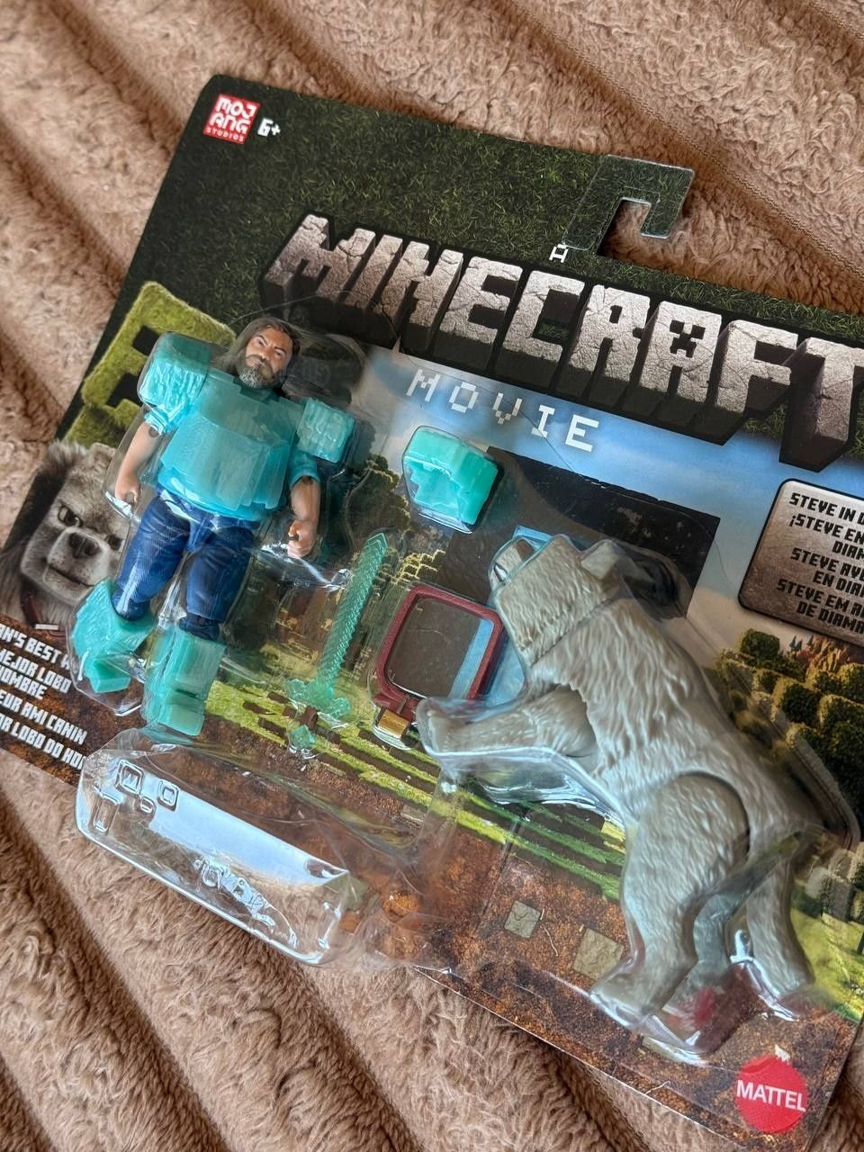 Набір Майнкрафт Стів і вовк Денніс Mattel Minecraft Man’s Best Wolf
