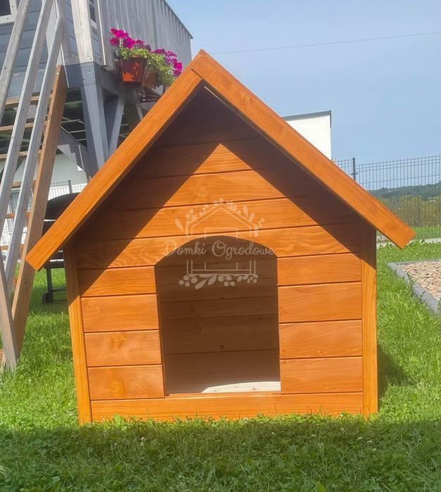 Buda dla psa Rozmiar "L" - Pinia - Dach dwuspadowy ID830