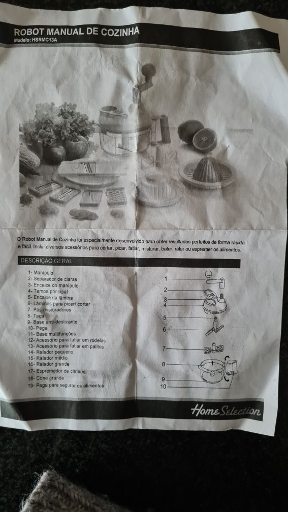 Robot manual de cozinha