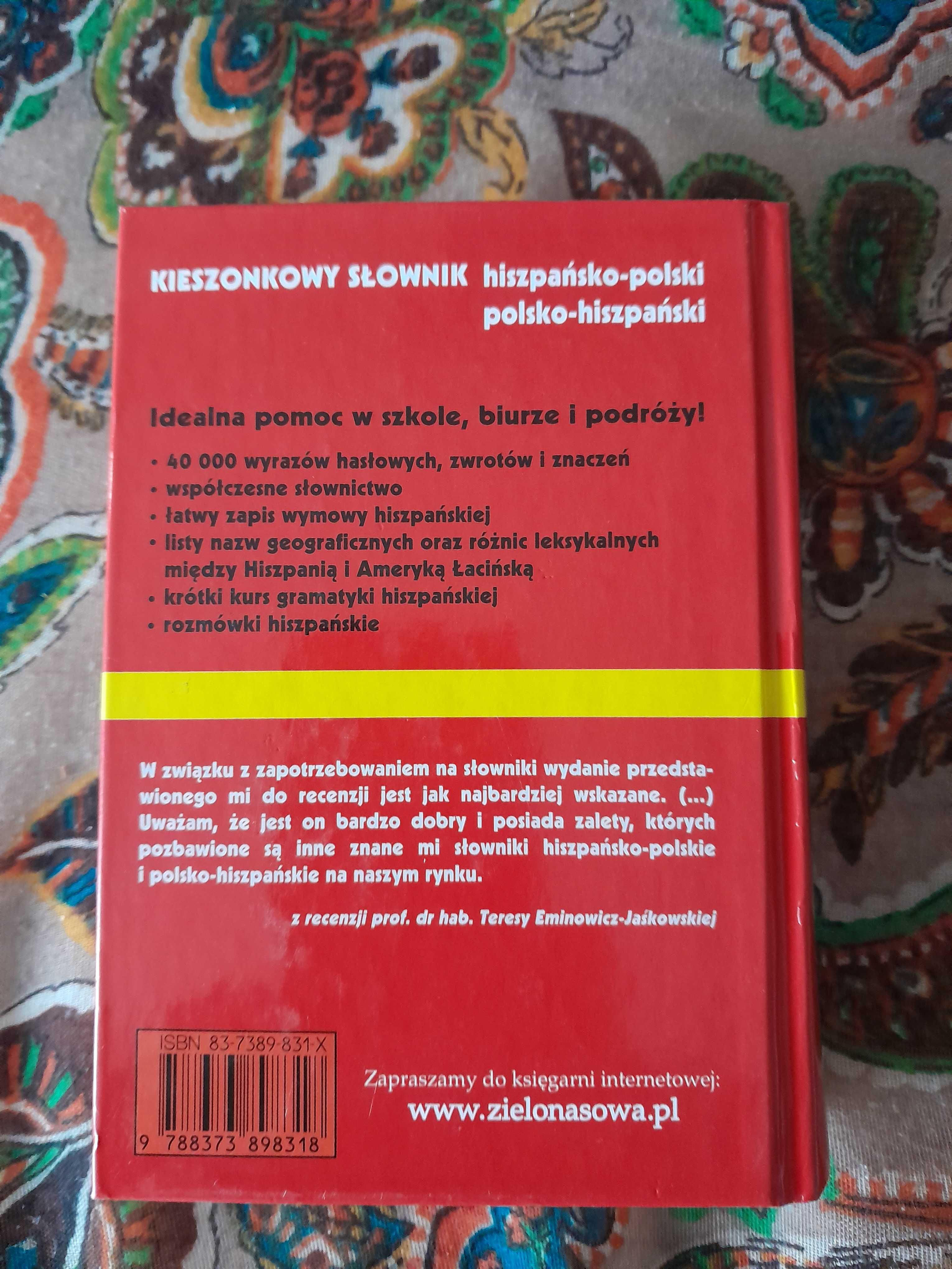 Kieszonkowy słownik hiszpańsko-polski polsko-hiszpański